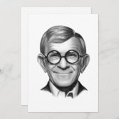 George Burns Feiertagskarte (Vorne/Hinten)