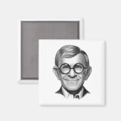 George Burns Magnet (Vorderseite/Rückseite)
