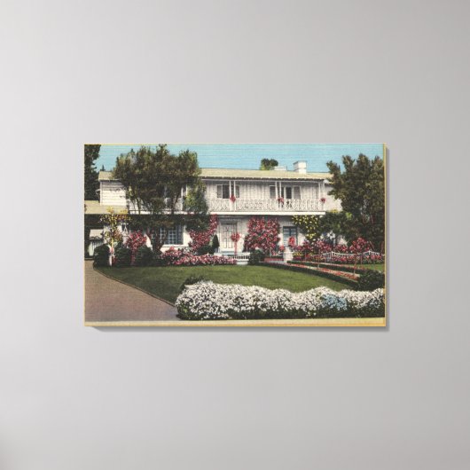 George Burns und Gracie Allen's Zuhause Leinwanddruck (Vorderseite)