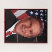George Bush 43. Präsident Weißes Haus Portrait Puzzle (Horizontal)