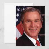 George Bush 43. US-Präsident Foto (Vorne/Hinten)