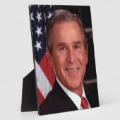 George Bush 43. US-Präsident Foto Fotoplatte (Seite)