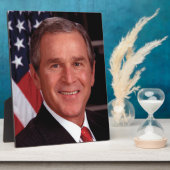 George Bush 43. US-Präsident Foto Fotoplatte (Seite)