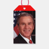 George Bush 43. US-Präsident Foto Geschenkanhänger (Rückseite)