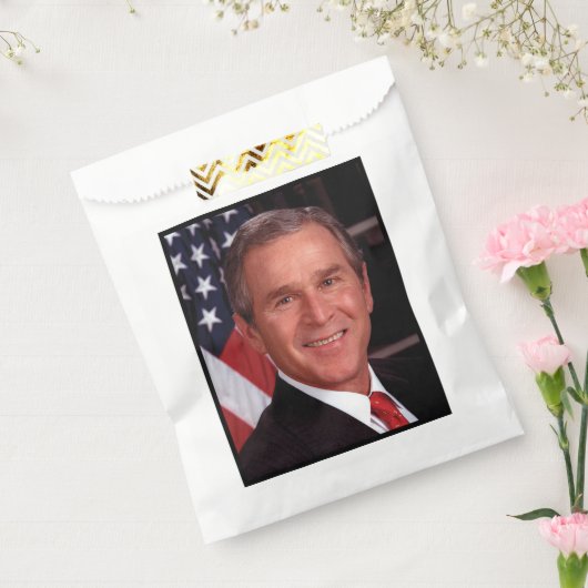 George Bush 43. US-Präsident Foto Geschenktütchen (Versiegelt)