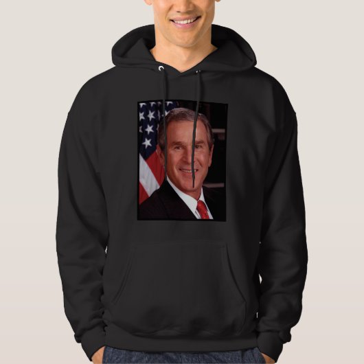 George Bush 43. US-Präsident Foto Hoodie (Vorderseite)