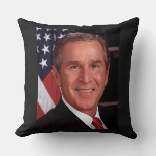 George Bush 43. US-Präsident Foto Kissen