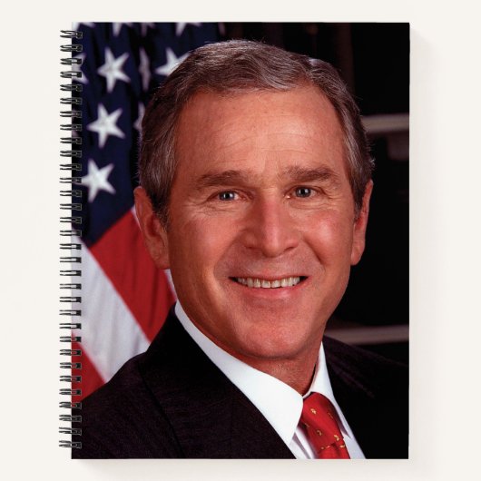 George Bush 43. US-Präsident Foto Notizblock (Vorderseite)