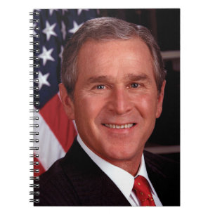 George Bush 43. US-Präsident Foto Notizblock