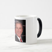 George Bush 43. US-Präsident Foto Verwandlungstasse (VorderseiteRechts)
