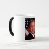 George Bush 43. US-Präsident Foto Verwandlungstasse (Vorderseite Links)