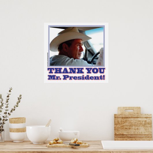 George Bush/Danke! Poster (Küche)