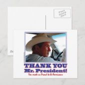 George Bush/Danke! Postkarte (Vorne/Hinten)