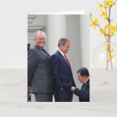 George Bush danken Ihnen Grußkarte Karte (Gelbe Blume)