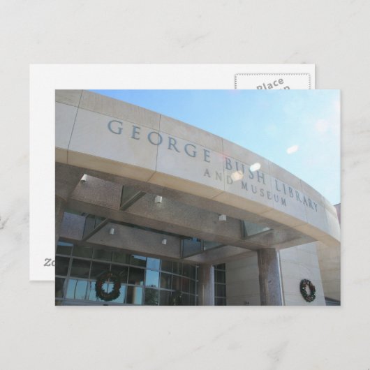 George Bush Library Postkarte (Vorne/Hinten)