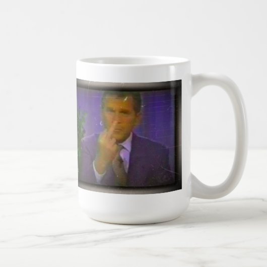 George Bush-Mittelfinger Kaffeetasse (Rechts)