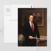George Bush Postkarte (Vorne/Hinten)