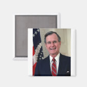 George Bush Präsident der USA Magnet (Vorderseite/Rückseite)