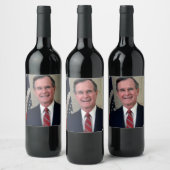 George Bush Präsident Weinetikett (Flaschen)