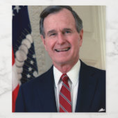 George Bush Präsident Weinetikett (Einzelnes Label)