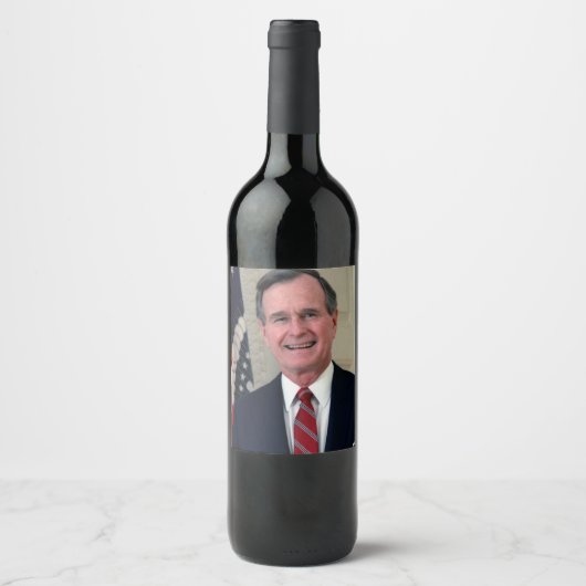George Bush Präsident Weinetikett (Vorderseite)
