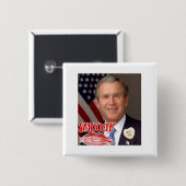 George Bush Valentinstag Button (Vorne & Hinten)