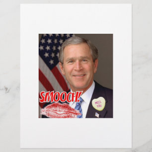 George Bush Valentinstag Flyer