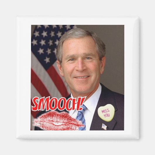 George Bush Valentinstag Magnet (Vorne)