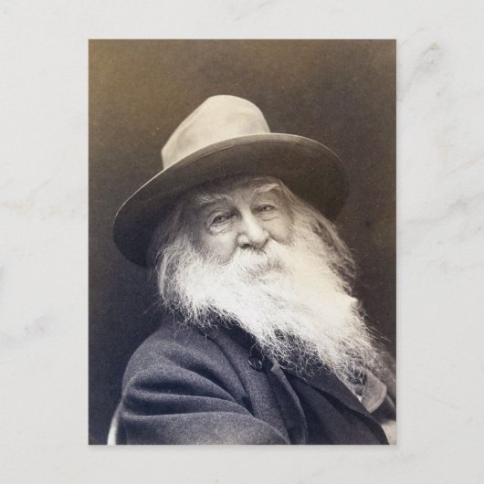 George C. Cox Walt Whitman Postkarte (Vorderseite)