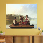 George Caleb Bingham Boatmen auf dem Missouri Leinwanddruck (Insitu (Wohnzimmer))