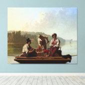 George Caleb Bingham Boatmen auf dem Missouri Leinwanddruck (Insitu (Holzboden))
