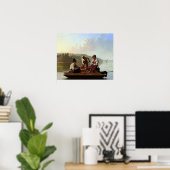 George Caleb Bingham Boatmen auf dem Missouri Poster (Heimbüro)