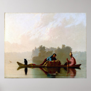 George Caleb Bingham Fur Traders Poster