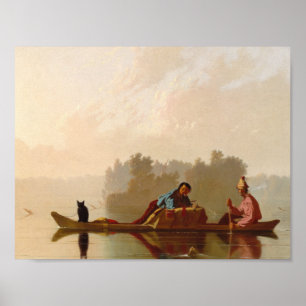 George Caleb Bingham - Pelzhändler mit Niedergang Poster