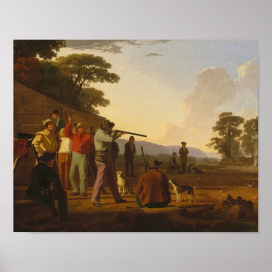 George Caleb Bingham - Shooting for Beef Poster (Vorne)