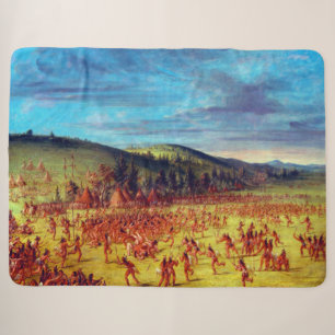 George Catlin Ballspiel der Choctaw Ball Up Sherpadecke