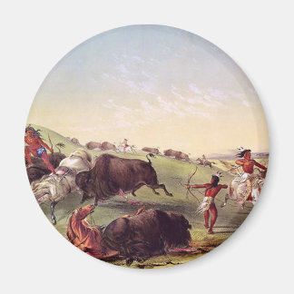 George Catlin - Buffalo Hunt Magnet