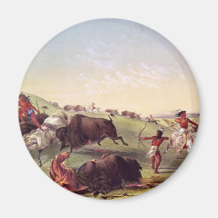 George Catlin - Büffel-Jagd Magnet