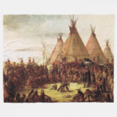 George Catlin Circa 1850, Sioux War Council Fleecedecke (Vorderseite (Horizontal))