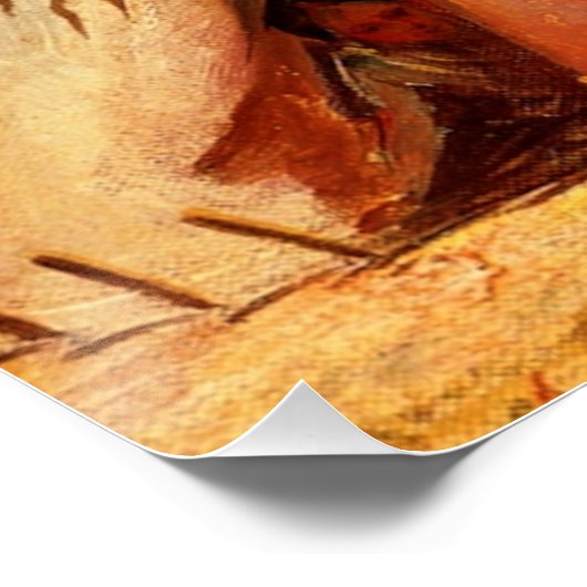 George Catlin, Indian Wigwam, American Frontier Poster (Ecke)