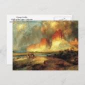 George Catlin - Klippen des Oberen Colorados Postkarte (Vorne/Hinten)