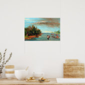 George Catlin Sac und Fox Segeln auf Kanus Poster (Küche)