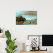 George Catlin Sac und Fox Segeln auf Kanus Poster (Heimbüro)