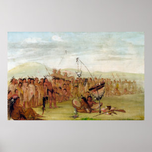 George Catlin Selbstfolter in einem Sechs-Religiös Poster