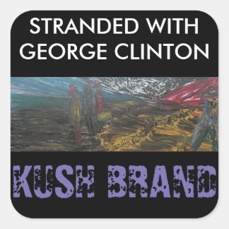 GEORGE CLINTON KUSH QUADRATISCHER AUFKLEBER