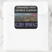 GEORGE CLINTON KUSH QUADRATISCHER AUFKLEBER (Tasche)