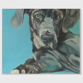 George das Dogge-Packpapier Geschenkpapier (Flach)