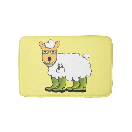 George das Schaf Badematte (Vorderseite)