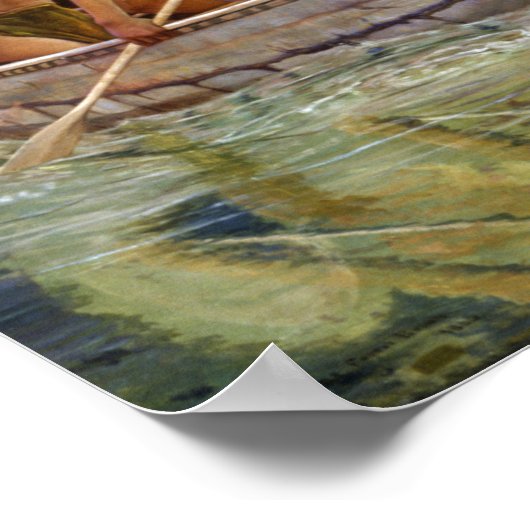 George de Forest Brush The Else Chase Poster (Ecke)