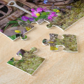 George die Maus in einem Holzhaufen Haus Puzzle (Seite)